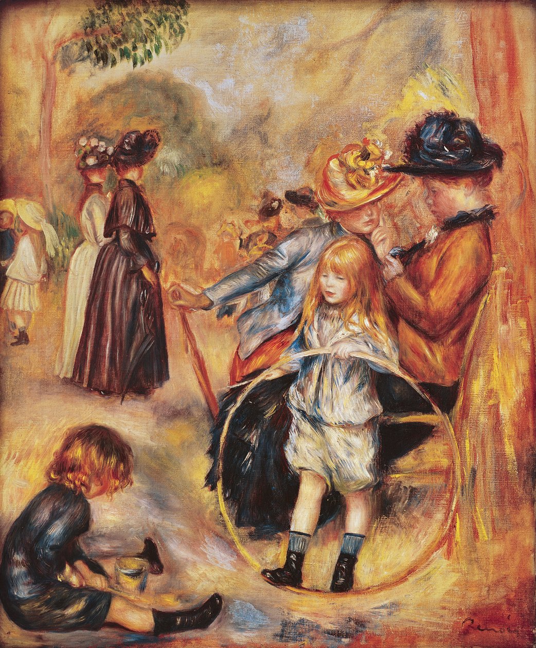 Nos Jardins do Luxemburgo, 1883 de Pierre Auguste Renoir