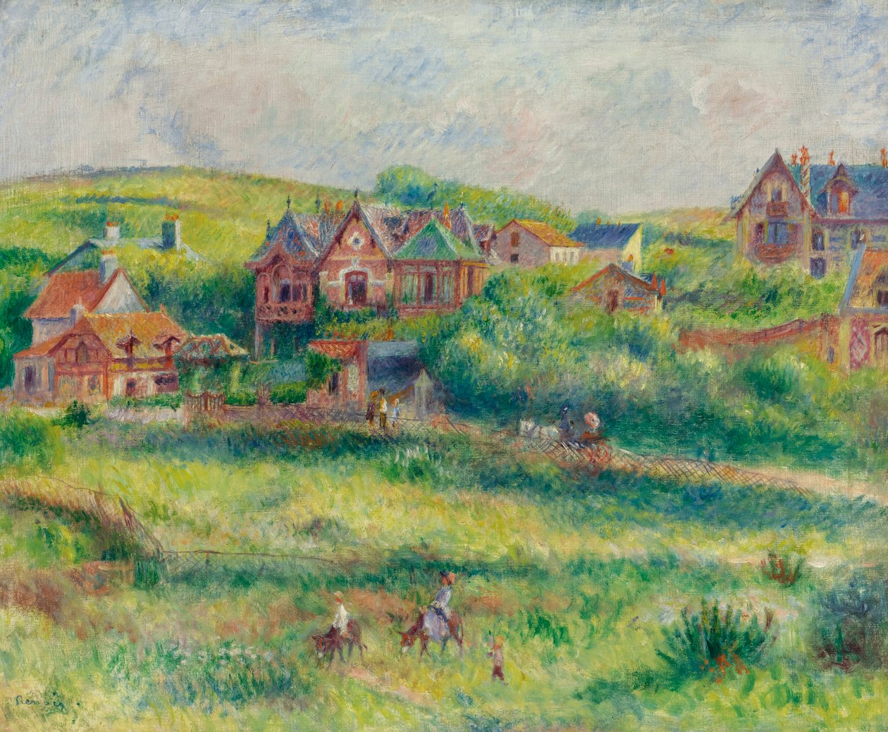 O CHALLET BRANCO PIERSON EM POURVILLE de Pierre Auguste Renoir