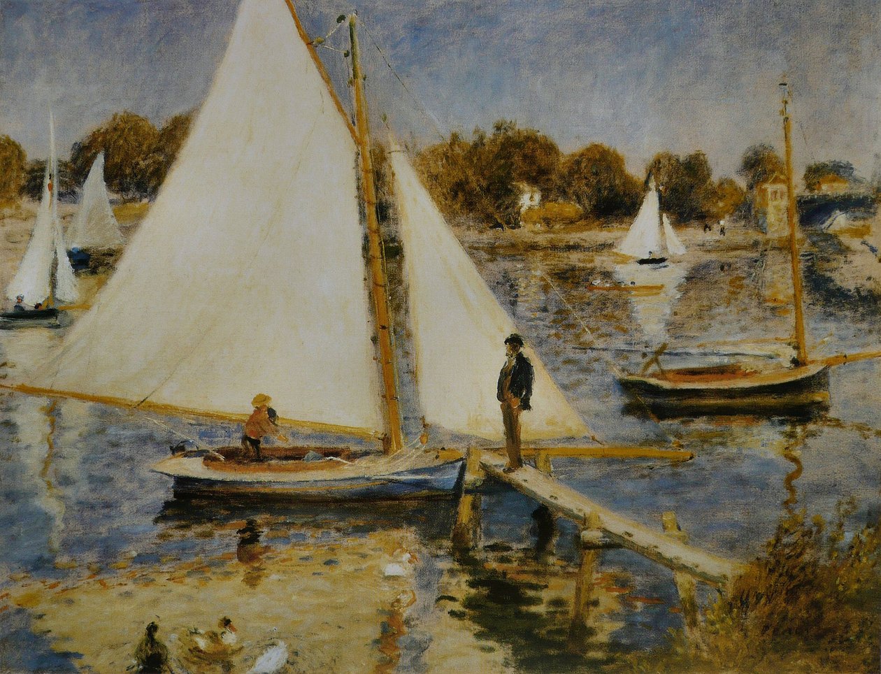 O Sena em Argenteuil de Pierre Auguste Renoir