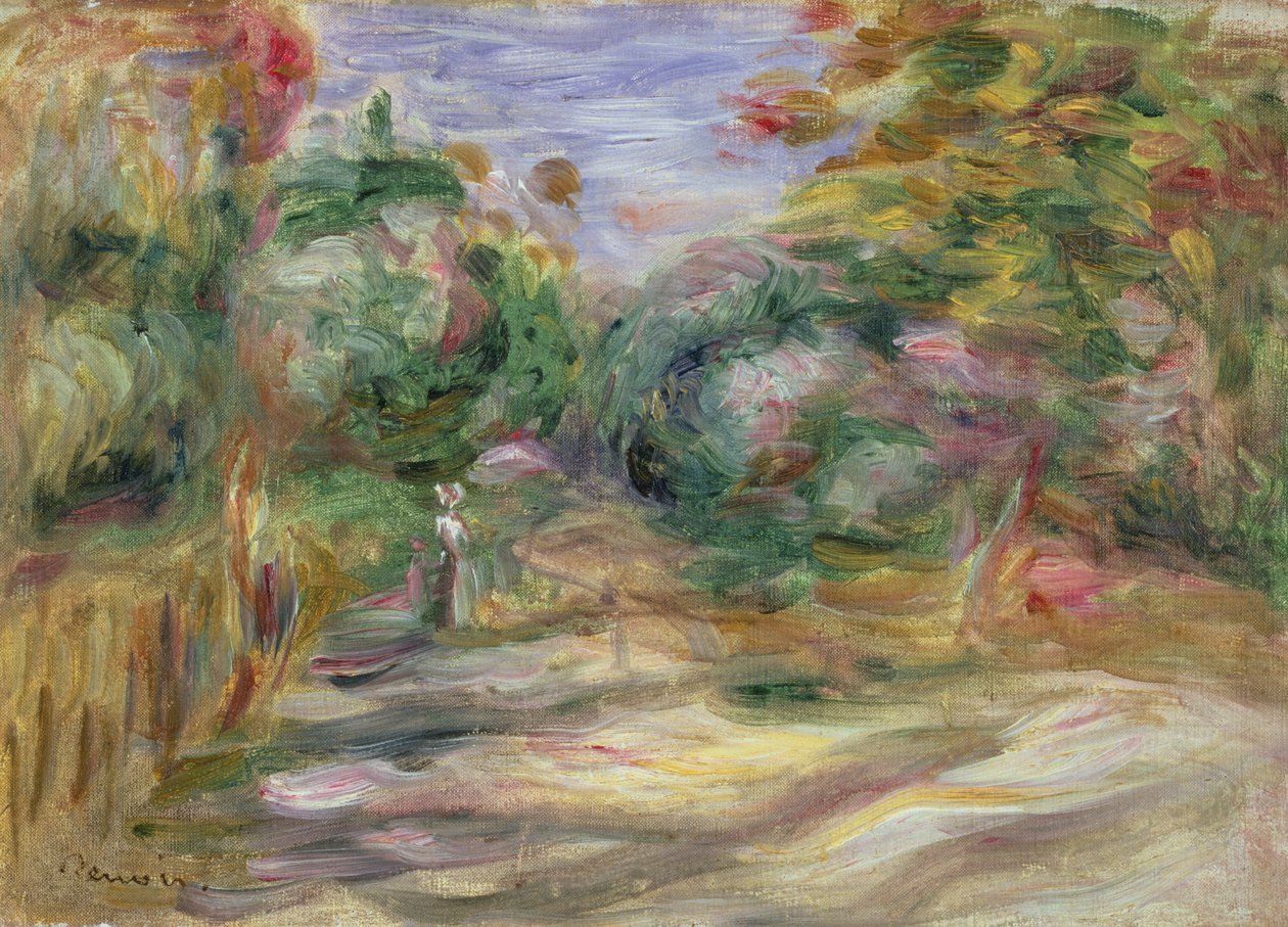 Paisagem - pista de Pierre Auguste Renoir