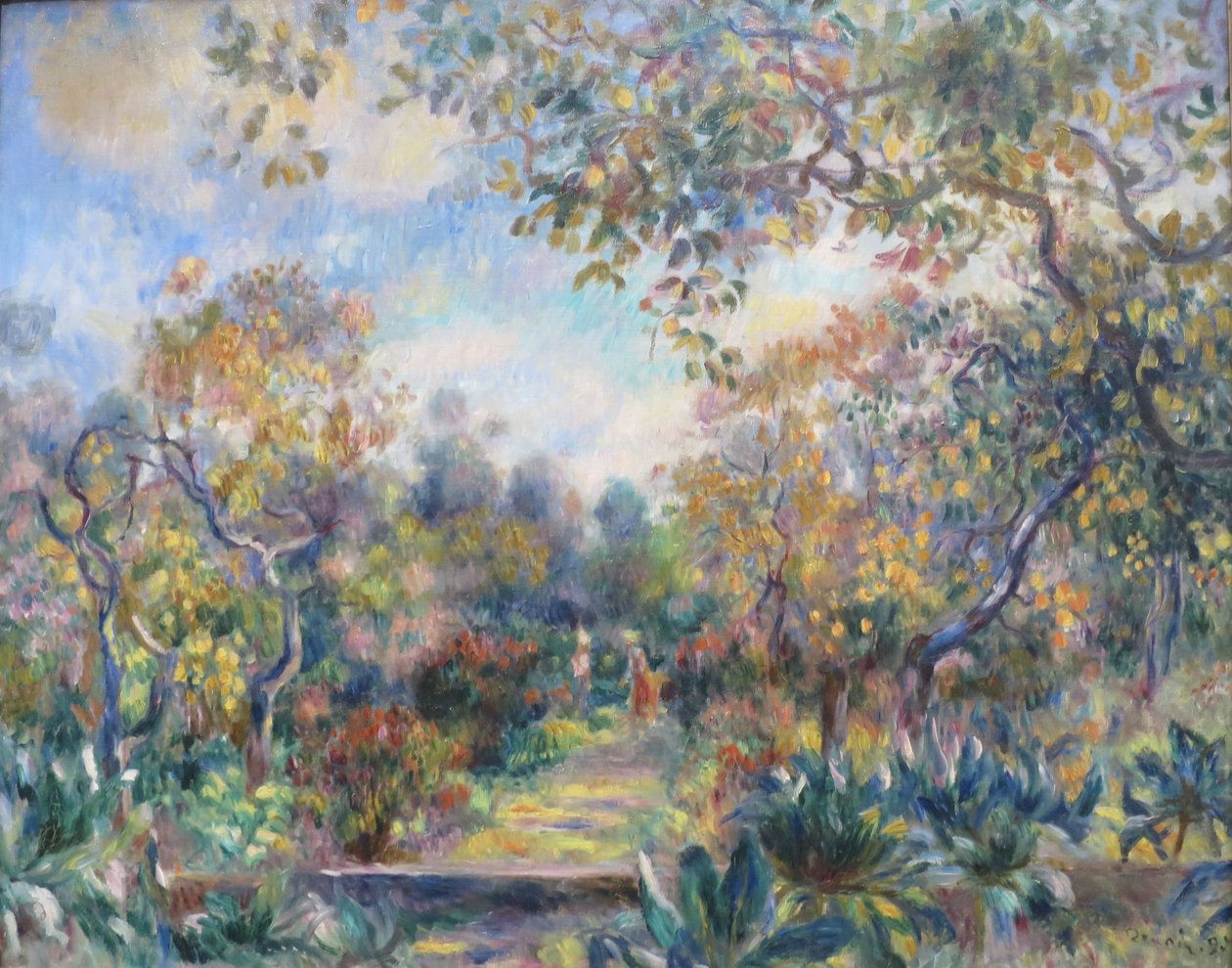 Paisagem, em, beaulieu de Pierre Auguste Renoir
