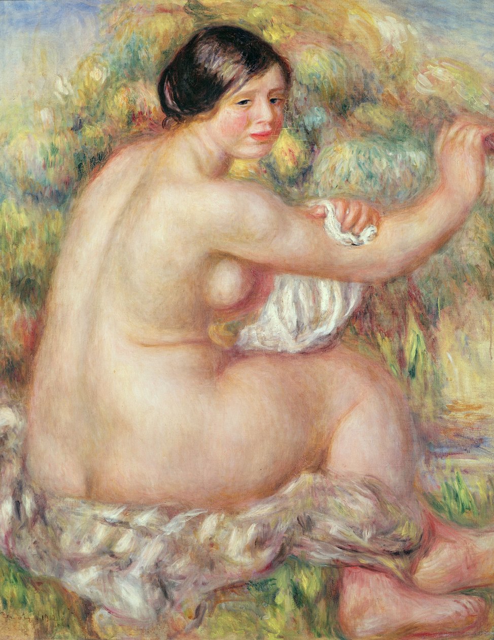 Grande Nudez Sentado de Pierre Auguste Renoir