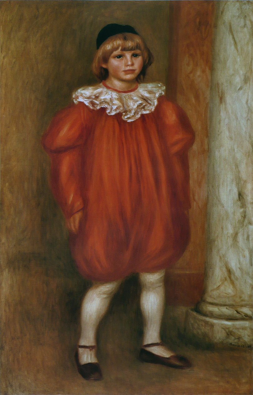 O palhaço (Claude Renoir) de Pierre Auguste Renoir
