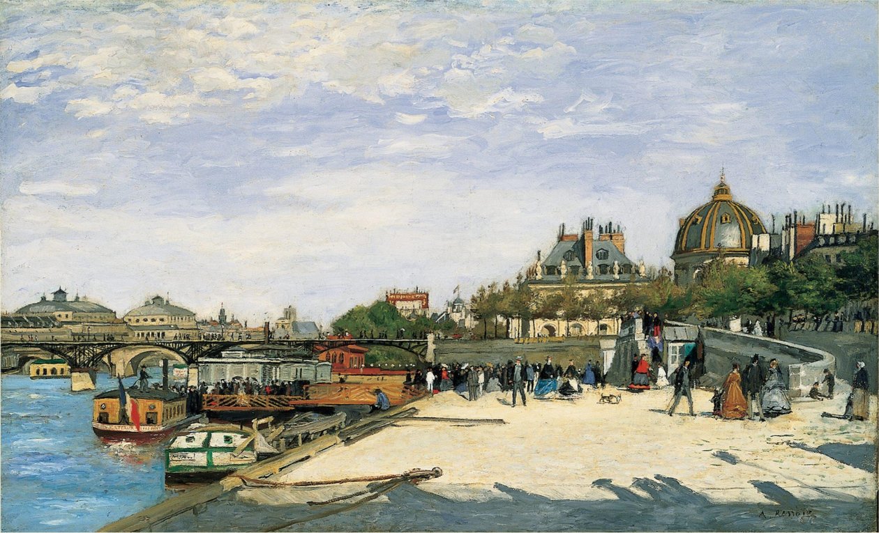 A Pont des Arts Paris de Pierre Auguste Renoir
