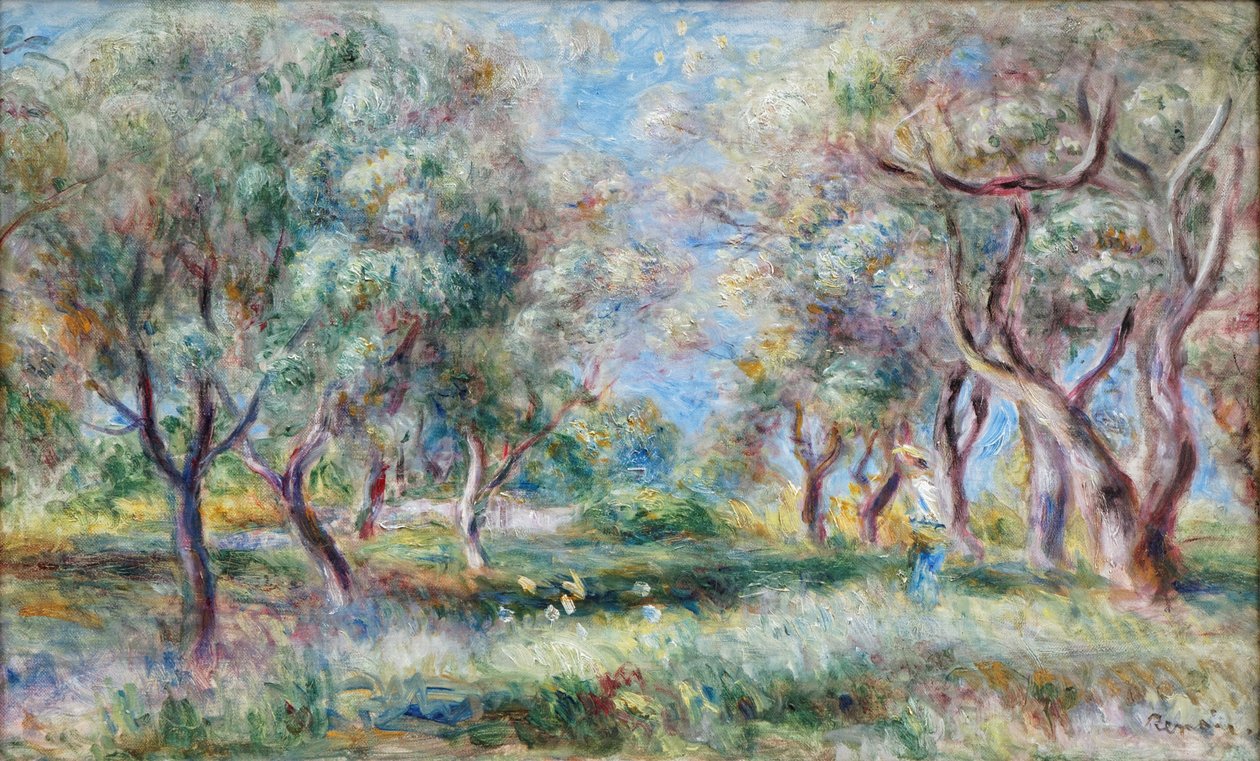 As oliveiras de Cagnes de Pierre Auguste Renoir