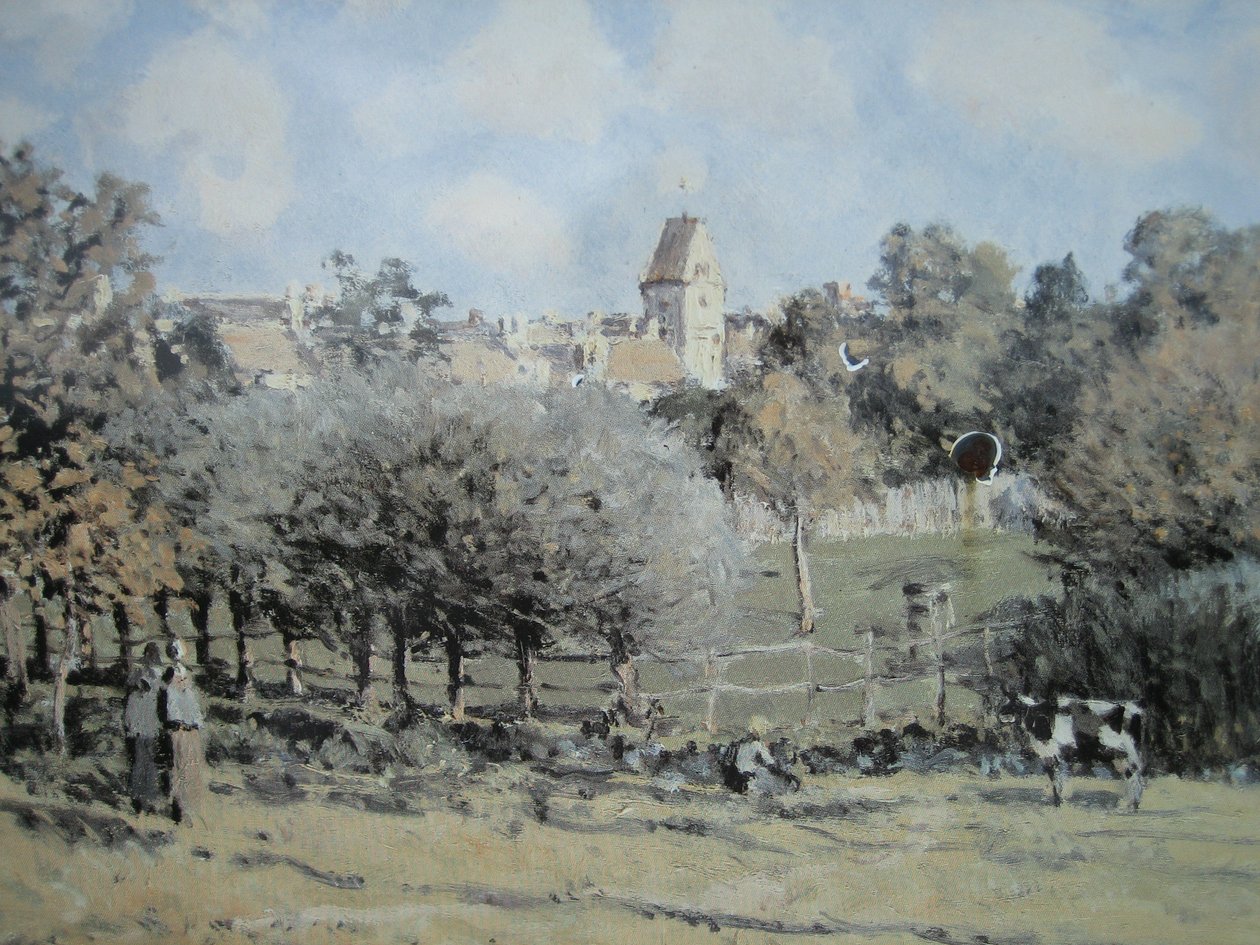 A, igreja, de, Noisy-le-Roi de Pierre Auguste Renoir