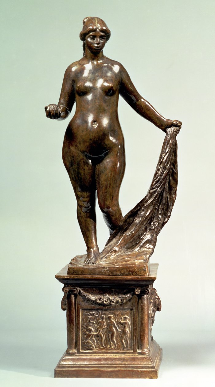 Pequena Vênus (em pé) (com letras E, edição de 8, elenco de Valsuani) (bronze) de Pierre Auguste Renoir