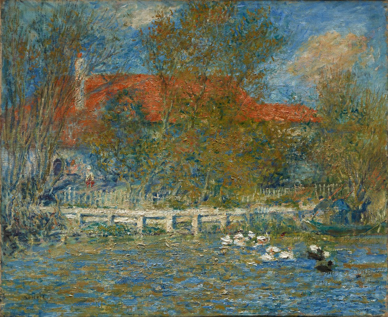 A lagoa do pato de Pierre Auguste Renoir