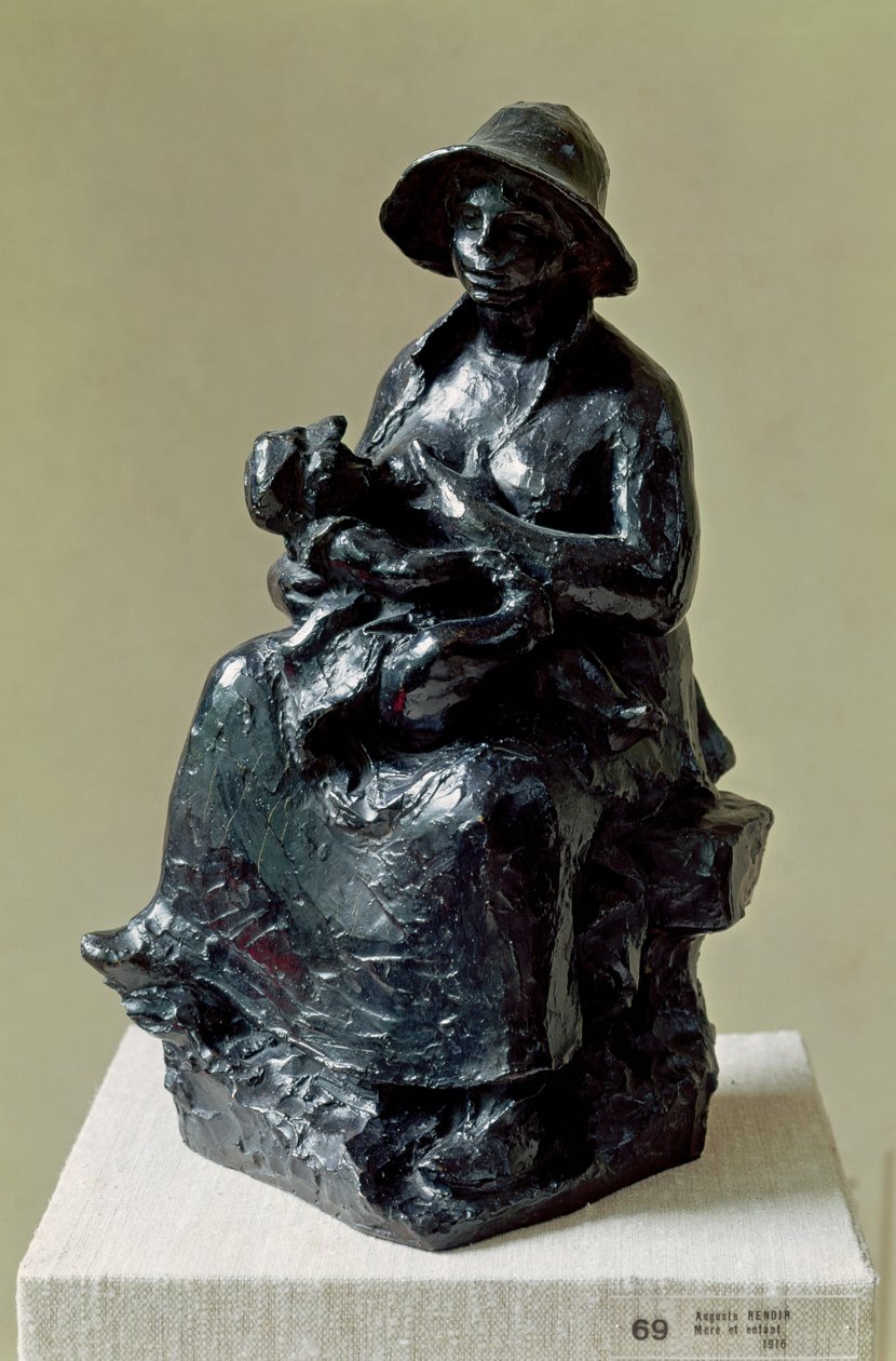 Maternidade, 1916 (bronze) de Pierre Auguste Renoir