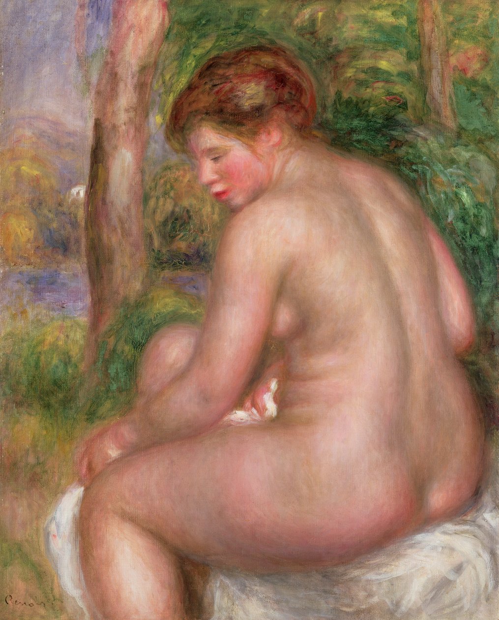 Nude, vista traseira, 1911 de Pierre Auguste Renoir