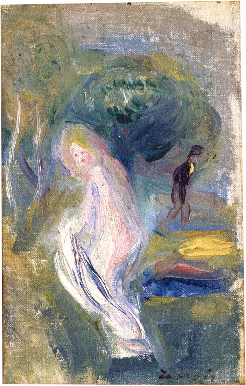 Nu com figura em segundo plano, c.1882 de Pierre Auguste Renoir