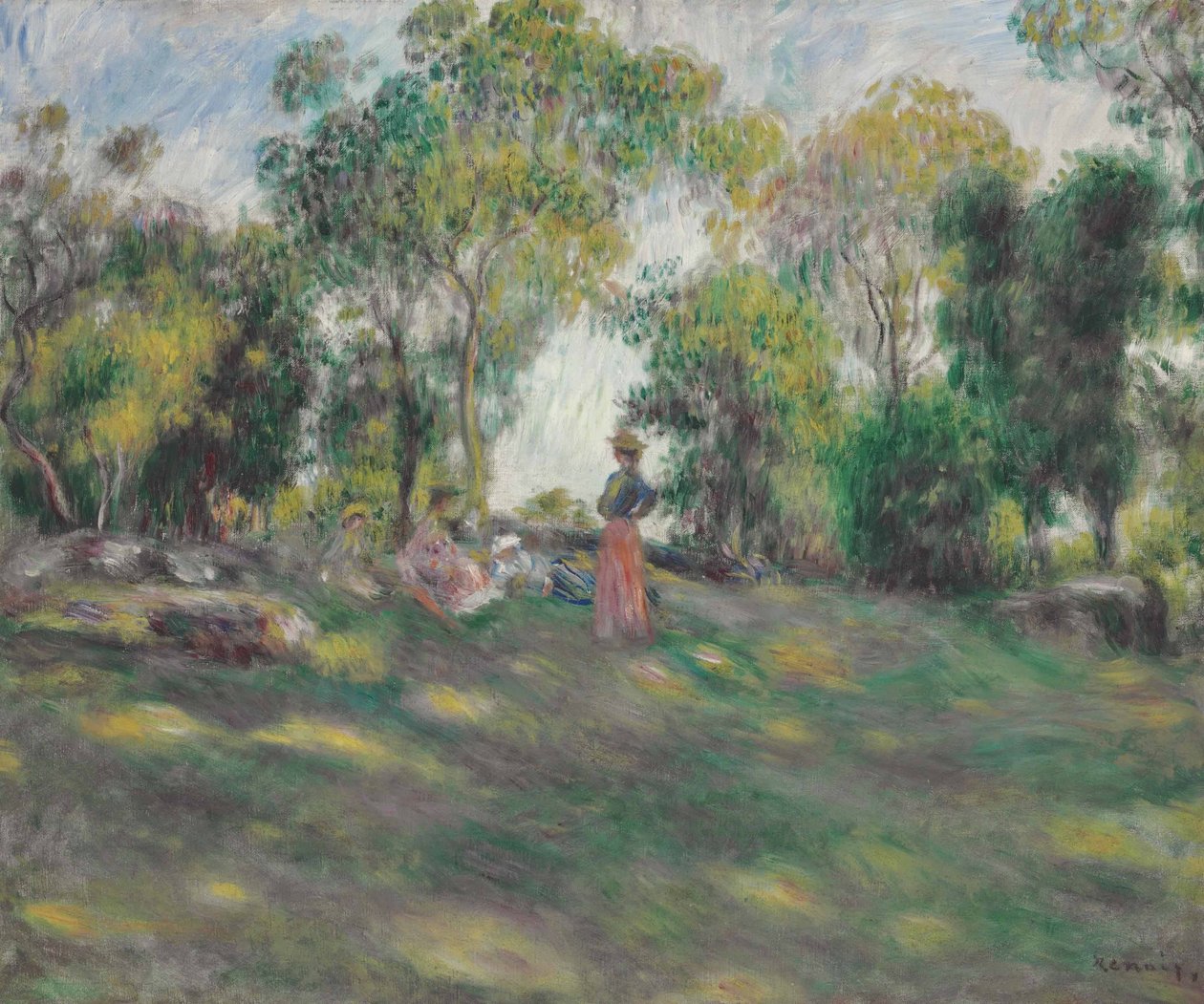 Paisagem com figuras de Pierre Auguste Renoir