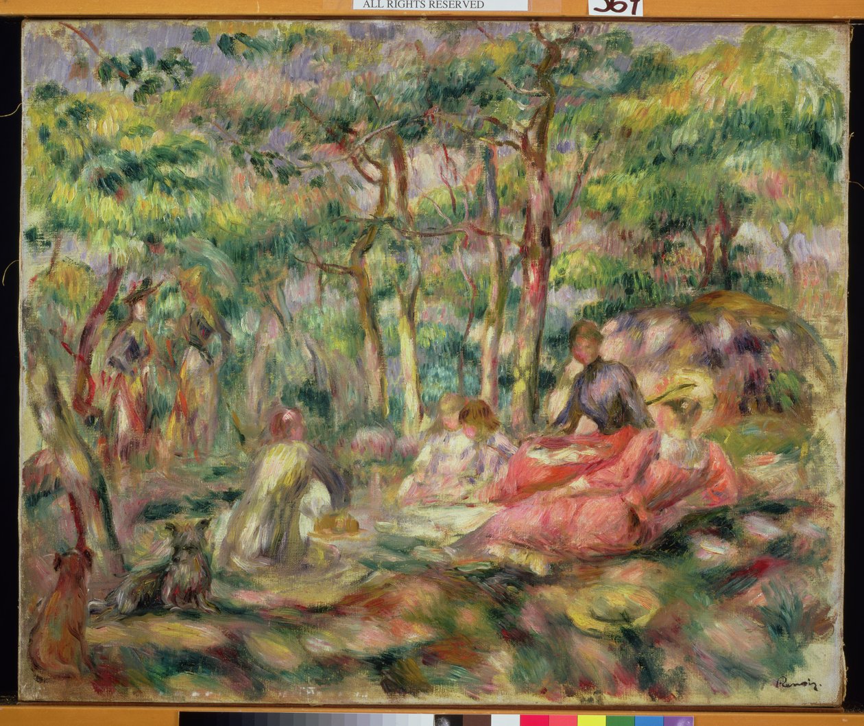 Piquenique, c.1893 de Pierre Auguste Renoir