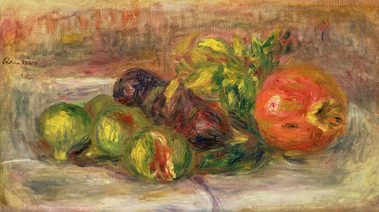 Romãs e figos, 1917 de Pierre Auguste Renoir