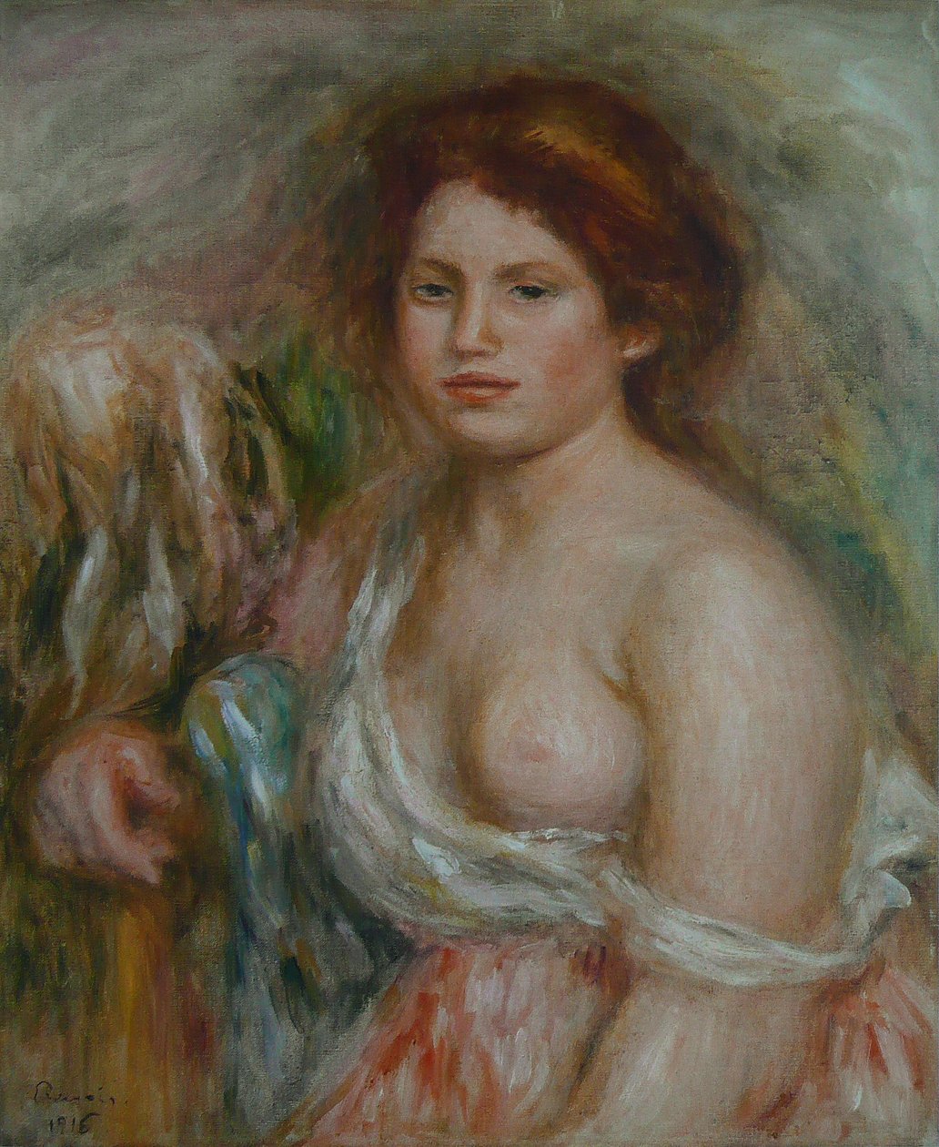 Retrato do modelo de busto de Pierre Auguste Renoir