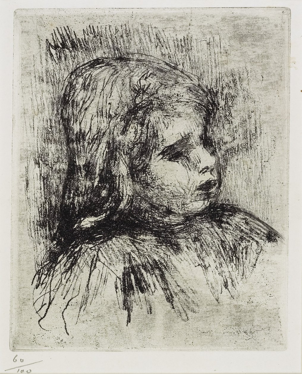 Retrato de Claude Renoir, 1908 de Pierre Auguste Renoir
