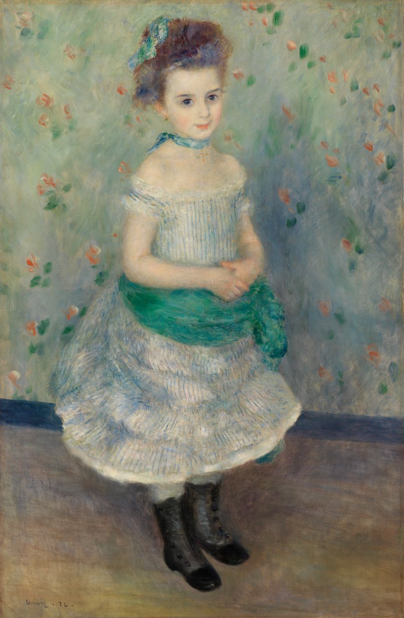 Retrato de Jeanne Durand-Ruel (Retrato da Miss J.) de Pierre Auguste Renoir