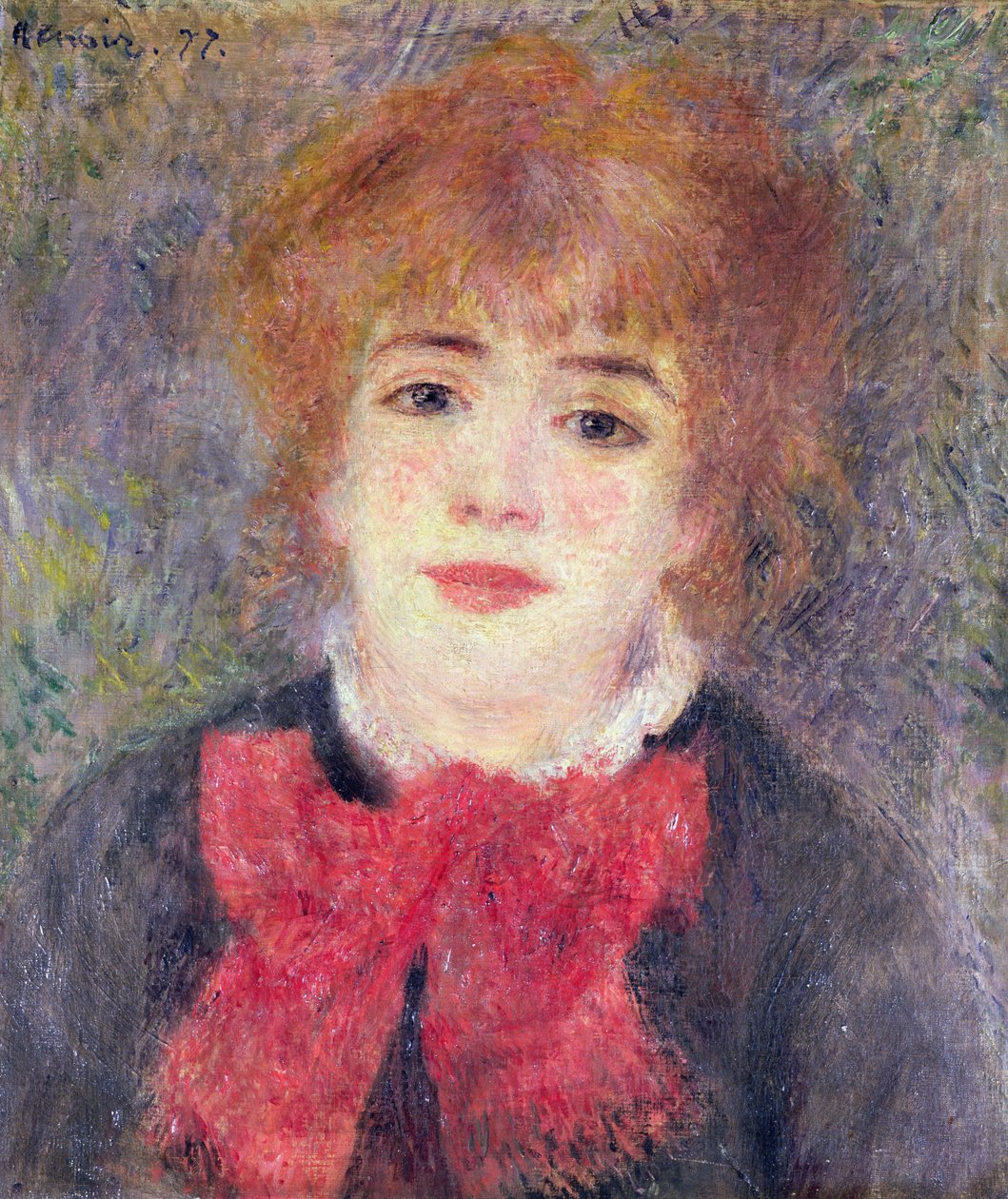 Retrato de Jeanne Samary (1857-90), 1877 de Pierre Auguste Renoir