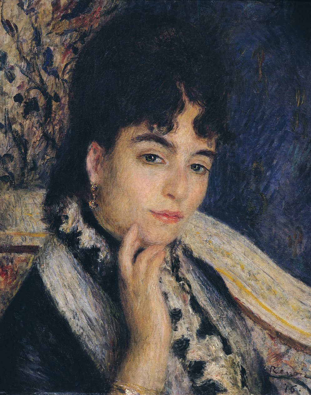 Retrato de Madame Alphonse Daudet (1844-1940) 1876 de Pierre Auguste Renoir