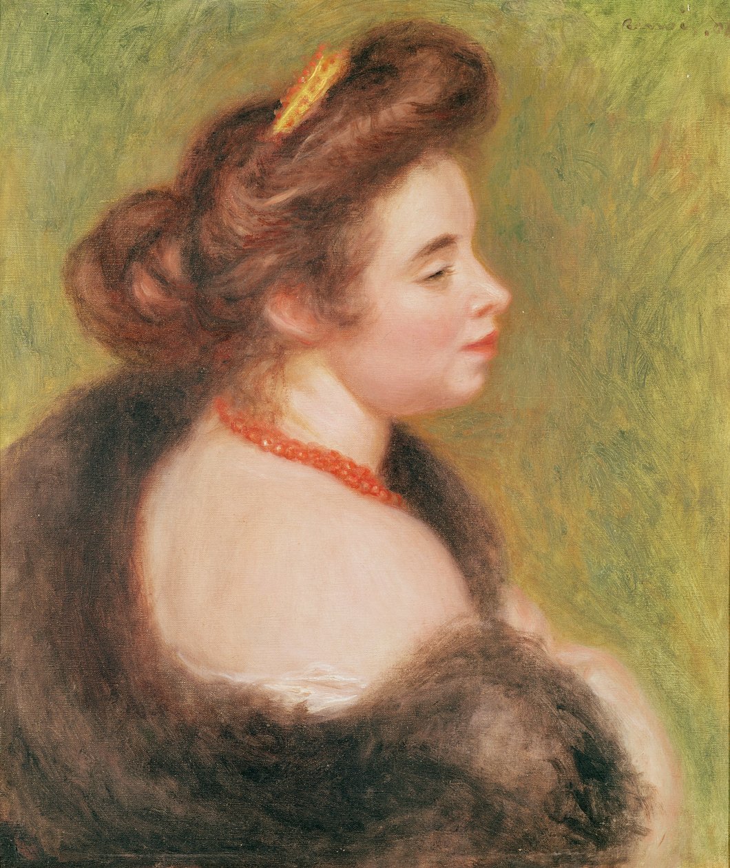 Retrato da Madame Maurice Denis, 1904 de Pierre Auguste Renoir