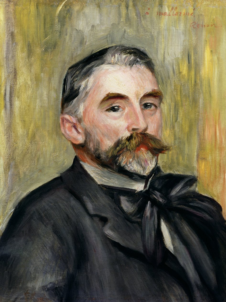 Retrato de Stephane Mallarme (1842-98) 1892 de Pierre Auguste Renoir
