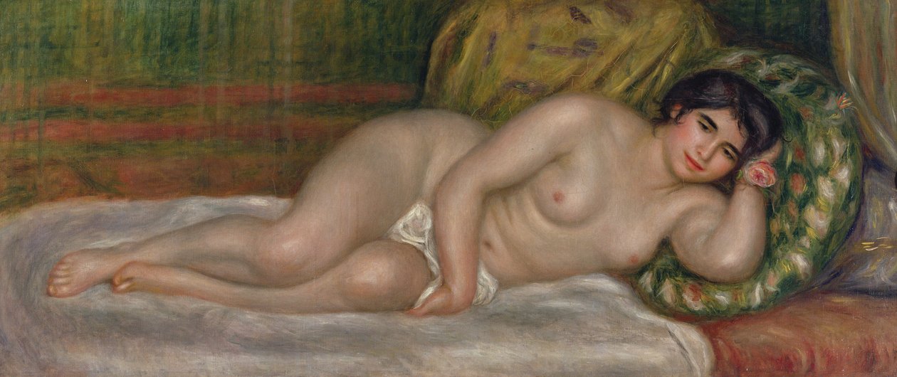 Nu feminino reclinado (Gabrielle) 1906-07 de Pierre Auguste Renoir