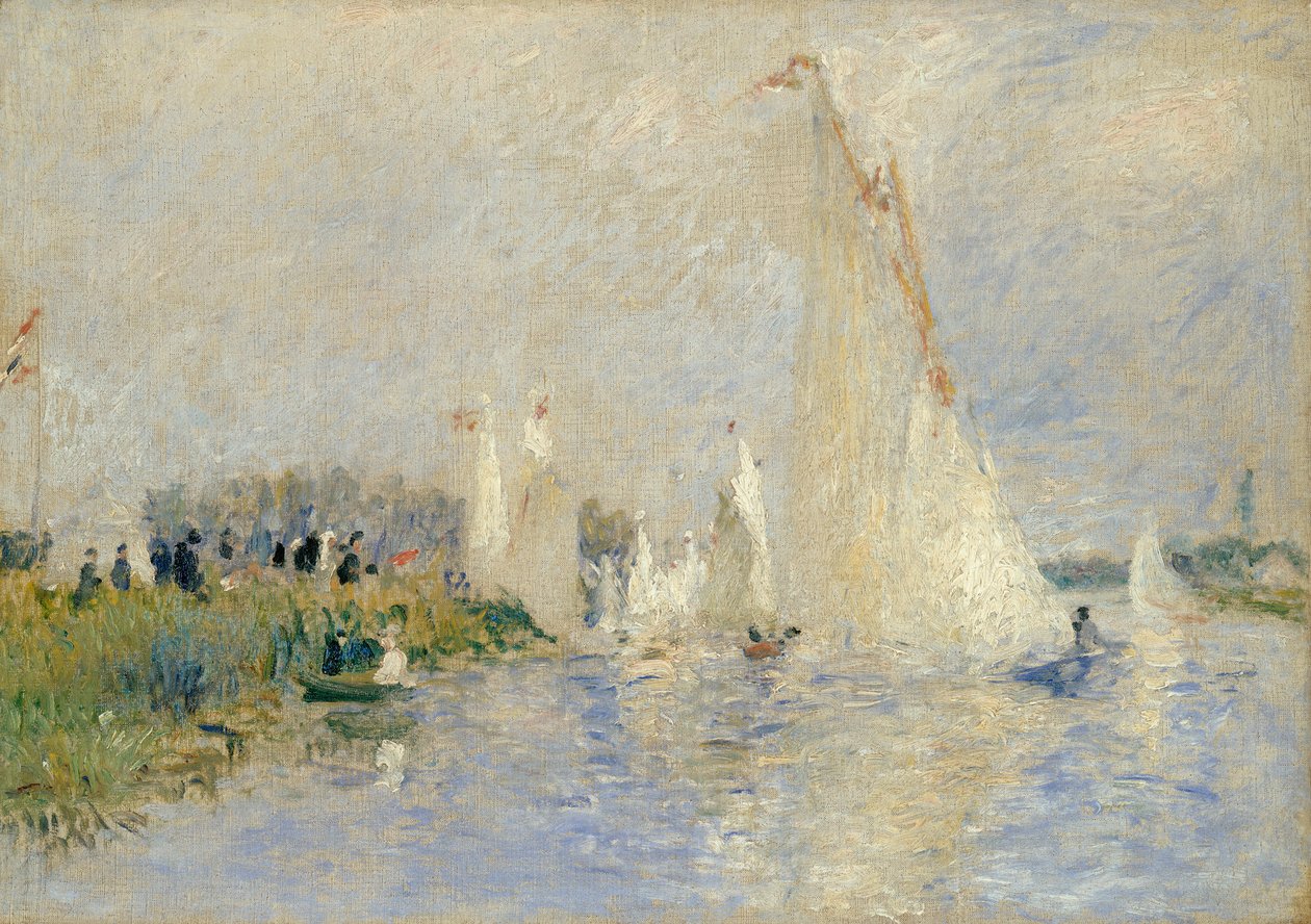 Regata em Argenteuil, 1874 de Pierre Auguste Renoir