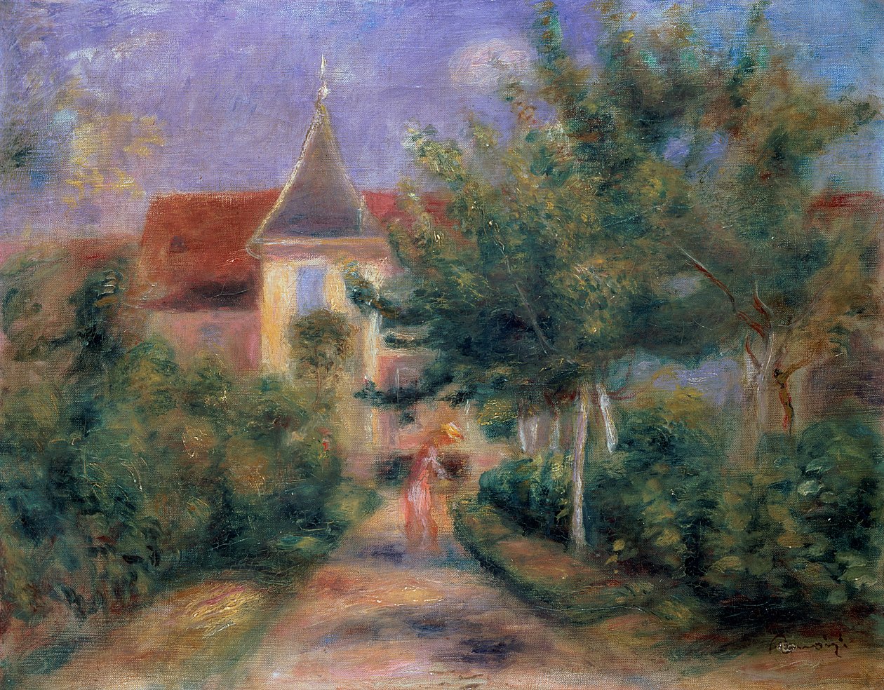 Casa de Renoir em Essoyes, 1906, de Pierre Auguste Renoir