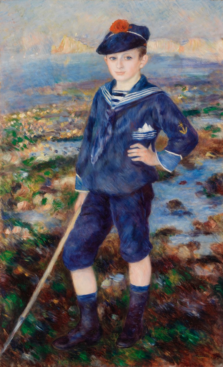 Marinheiro Boy (Retrato de Robert Nunès) de Pierre Auguste Renoir