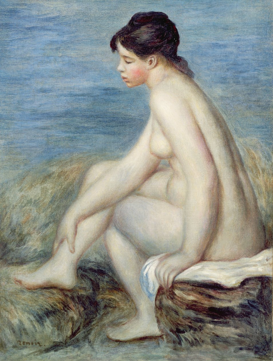Banhista sentada de Pierre Auguste Renoir