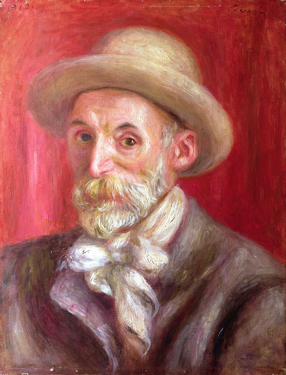 Auto-retrato, 1910 de Pierre Auguste Renoir