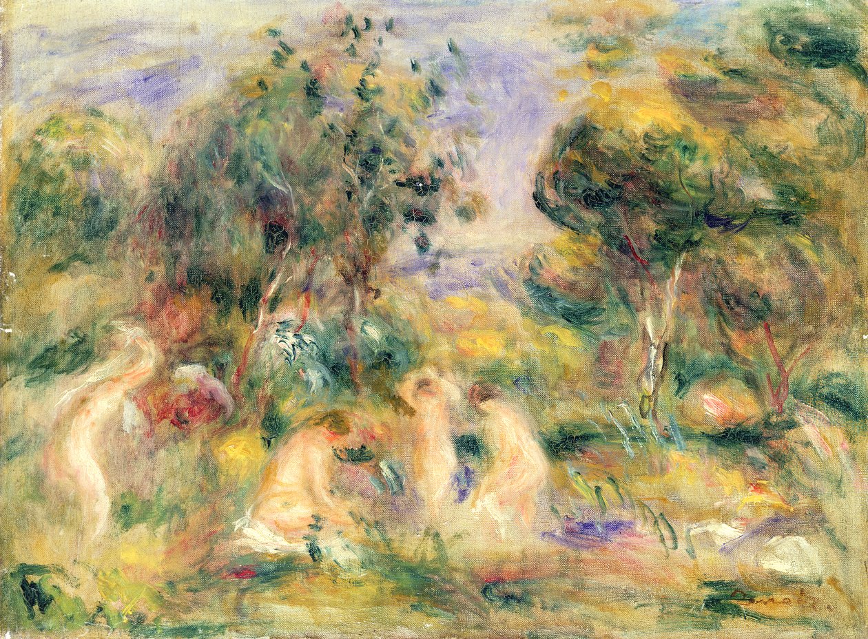 Os banhistas de Pierre Auguste Renoir