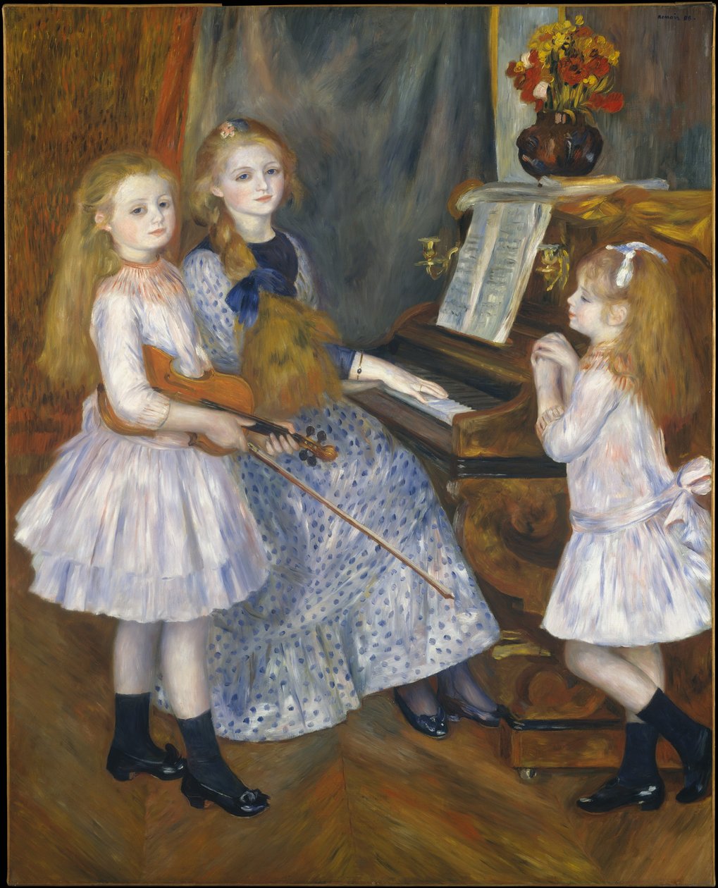 As Filhas de Catulle Mendès de Pierre Auguste Renoir