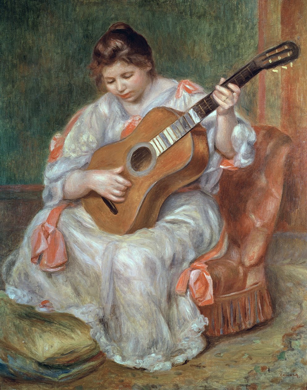 O guitarrista, 1897 de Pierre Auguste Renoir