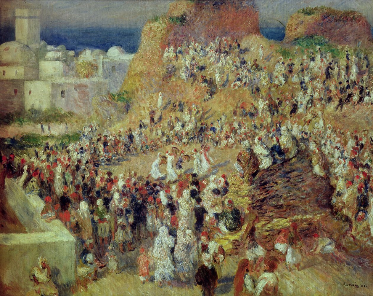 A mesquita, ou festival árabe, 1881 de Pierre Auguste Renoir