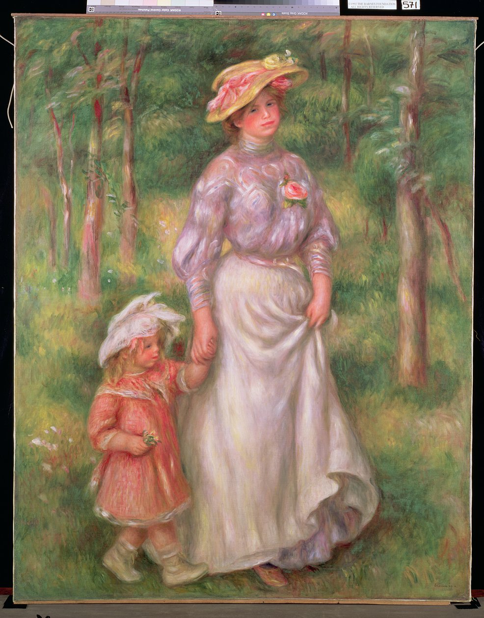 O Passeio, c.1906 de Pierre Auguste Renoir