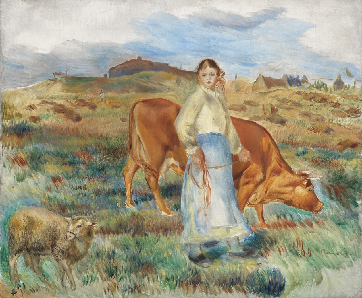 O retorno dos campos, 1886 de Pierre Auguste Renoir