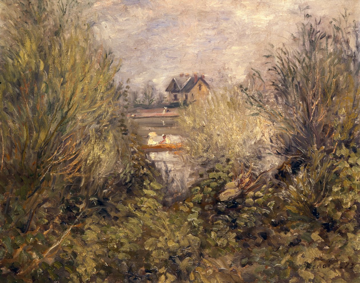 O Sena em Argenteuil, 1873 de Pierre Auguste Renoir