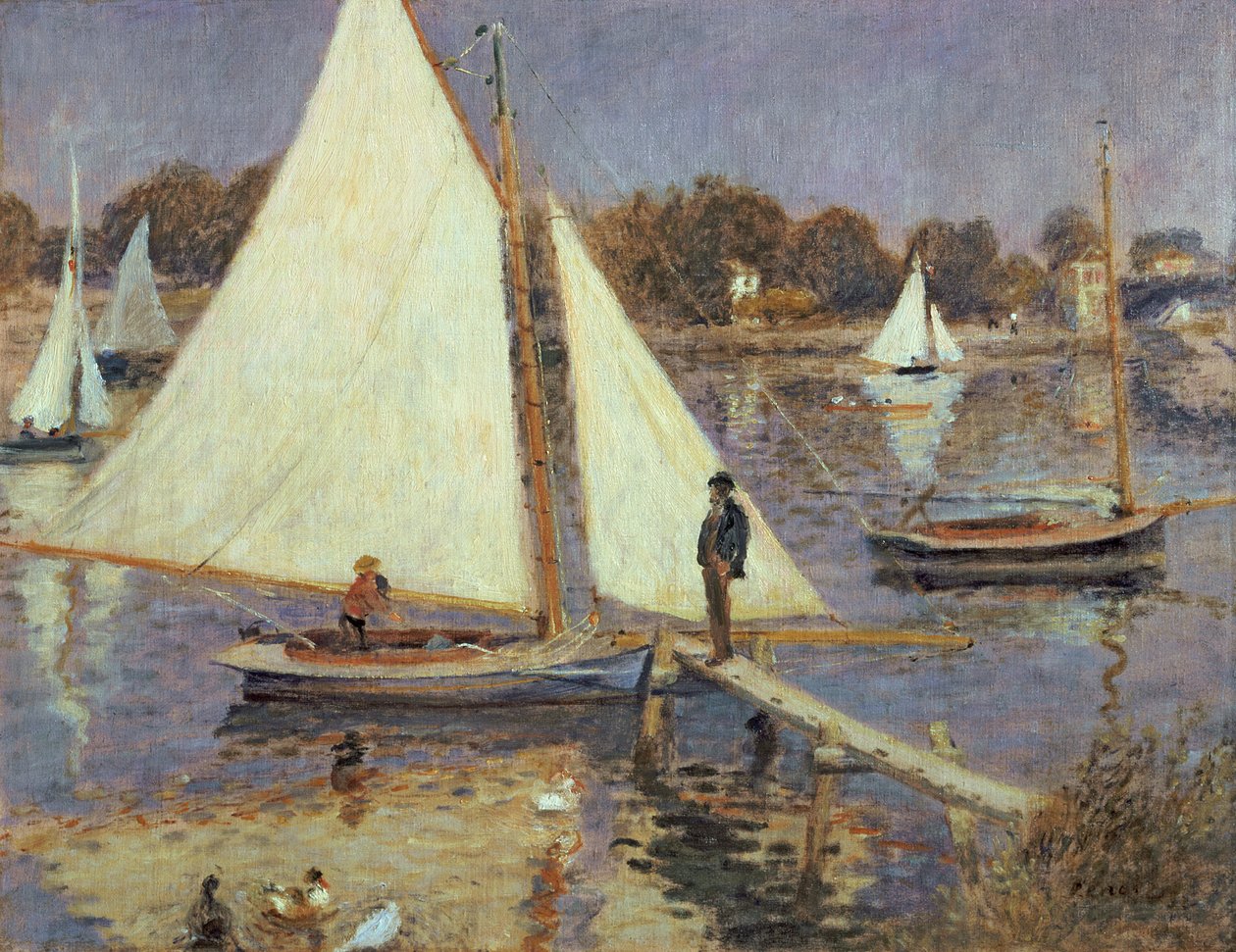 O Sena em Argenteuil, 1874 de Pierre Auguste Renoir