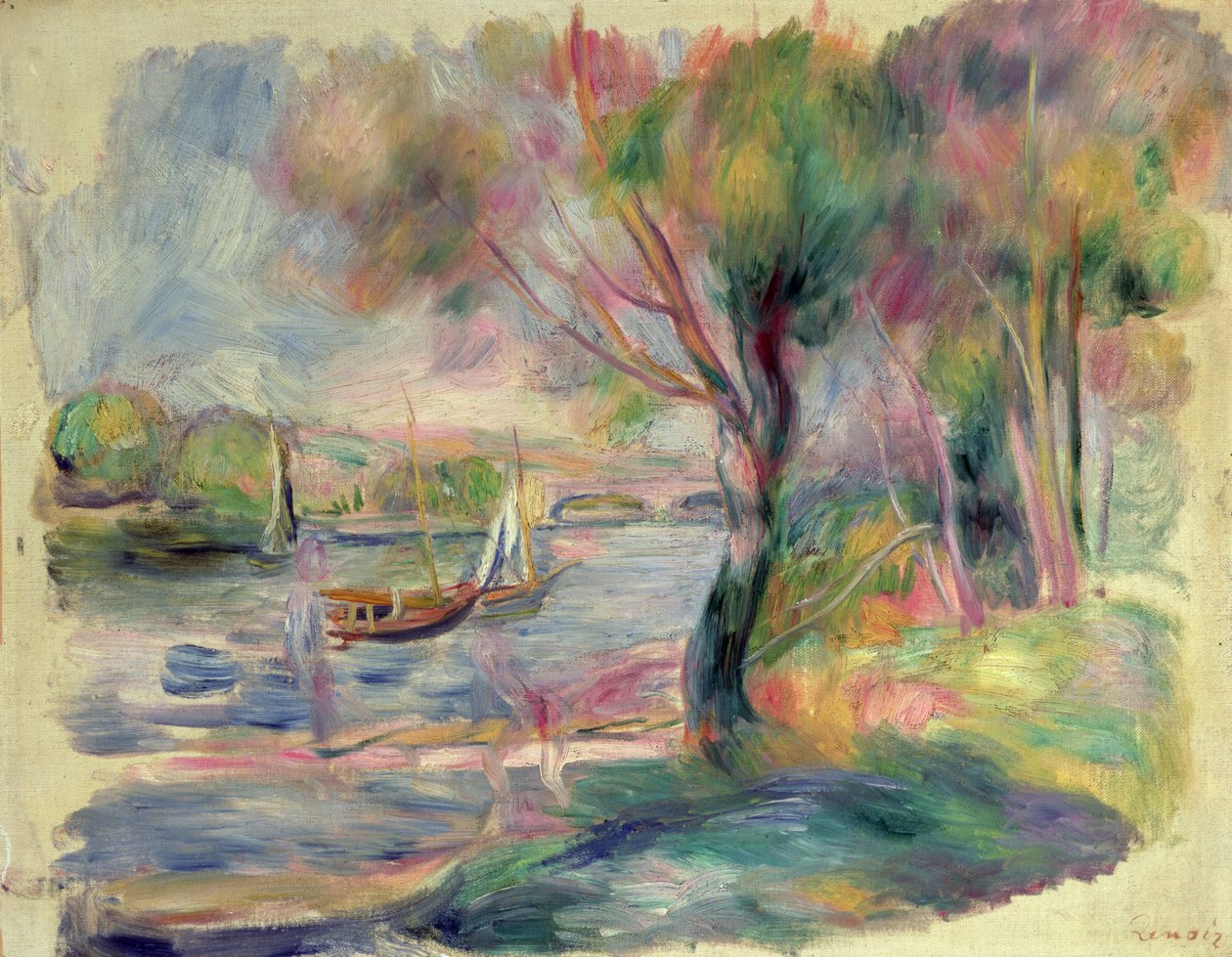 O Sena em Argenteuil, 1892 de Pierre Auguste Renoir