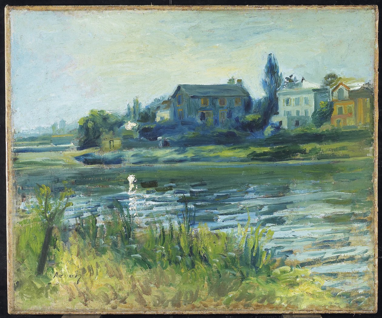 O Sena em Chatou, c.1871 de Pierre Auguste Renoir