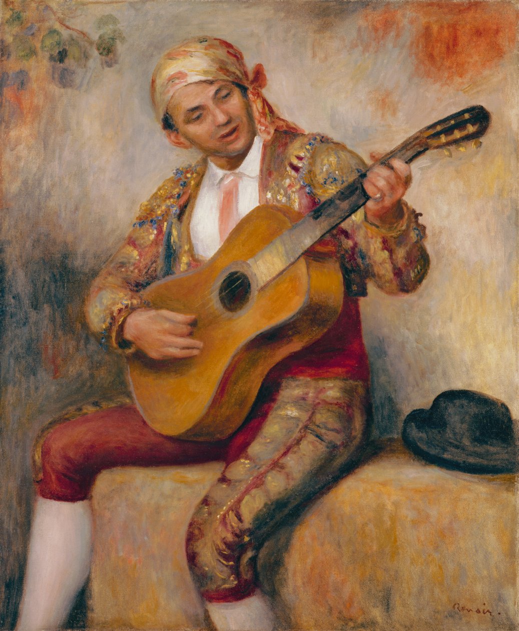 O guitarrista espanhol, 1894 de Pierre Auguste Renoir