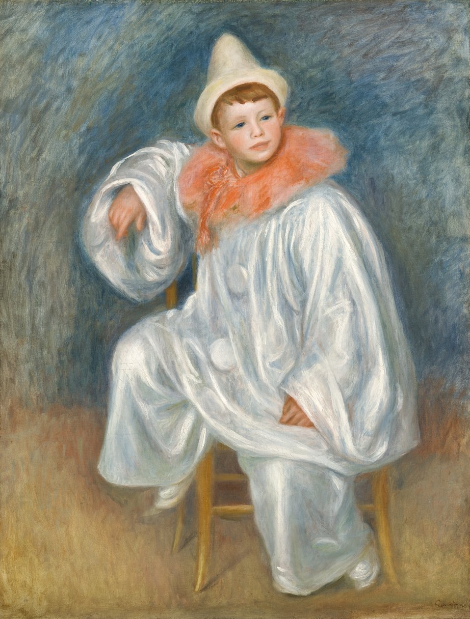 O Pierrot Branco, 190102 de Pierre Auguste Renoir