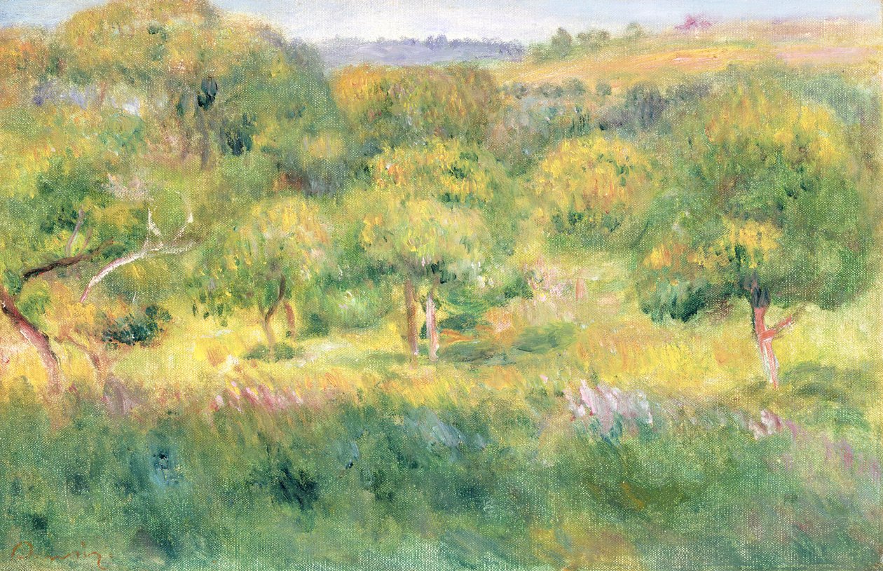 A borda de uma floresta na Bretanha, 1893 de Pierre Auguste Renoir