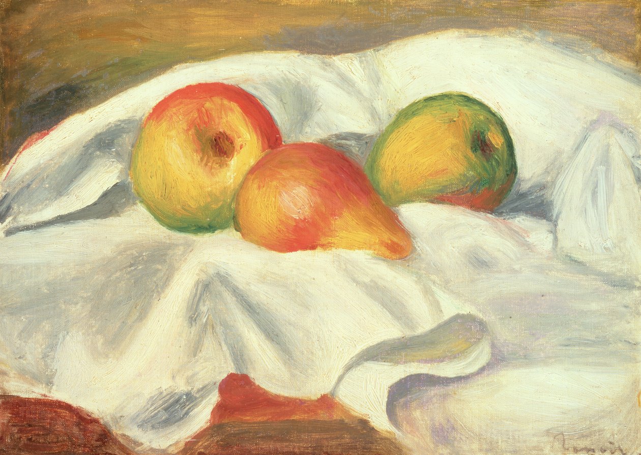 Três peras, c.1885 de Pierre Auguste Renoir