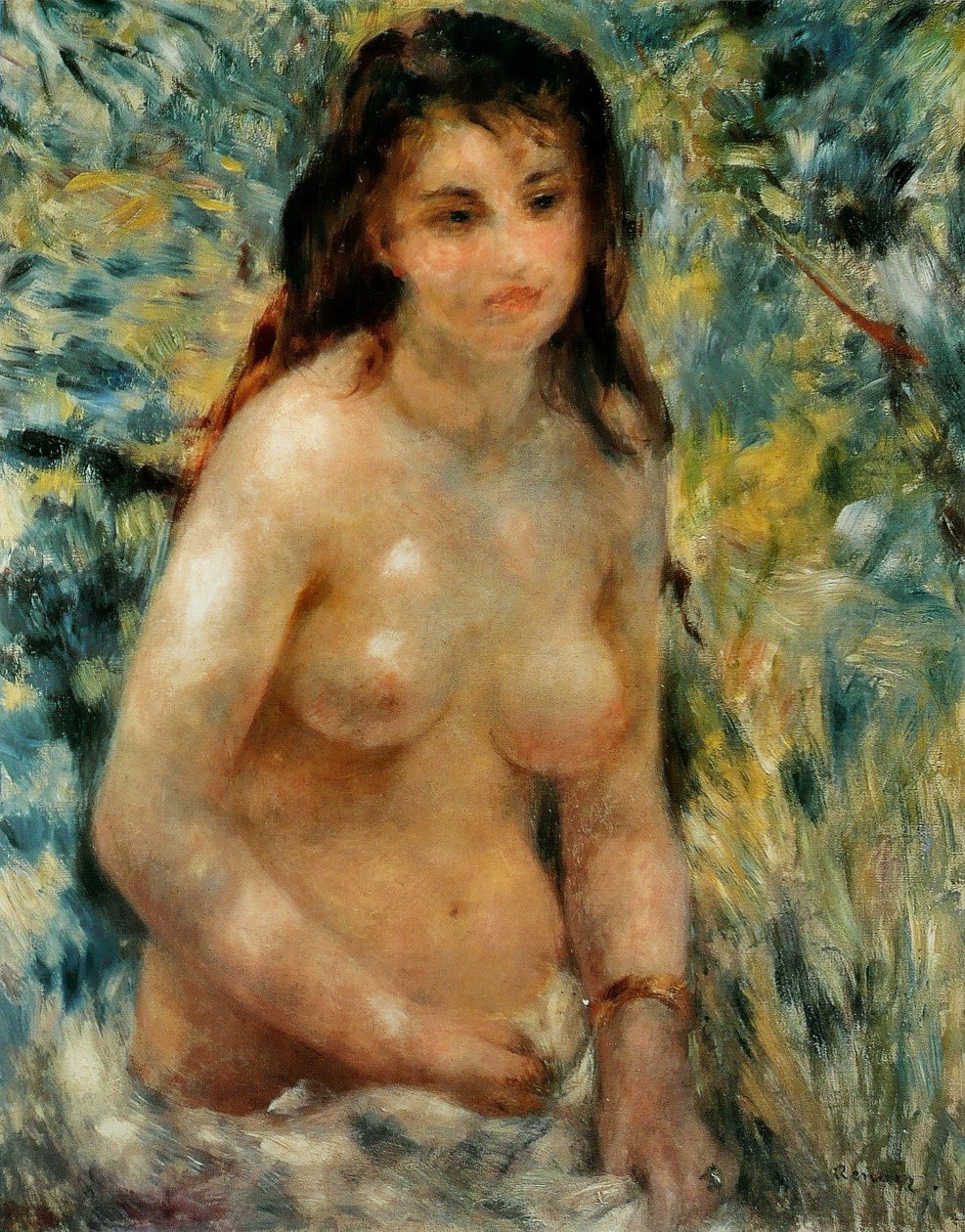 Torso, efeito do sol de Pierre Auguste Renoir