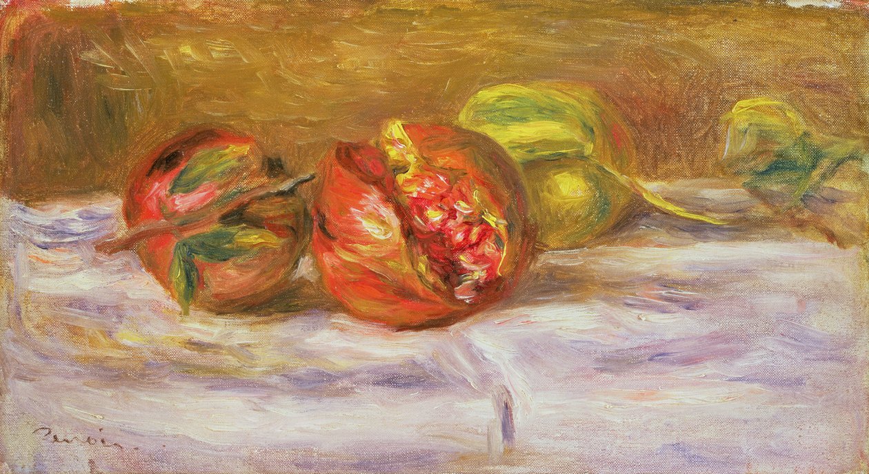 Duas romãs, c.1910 de Pierre Auguste Renoir
