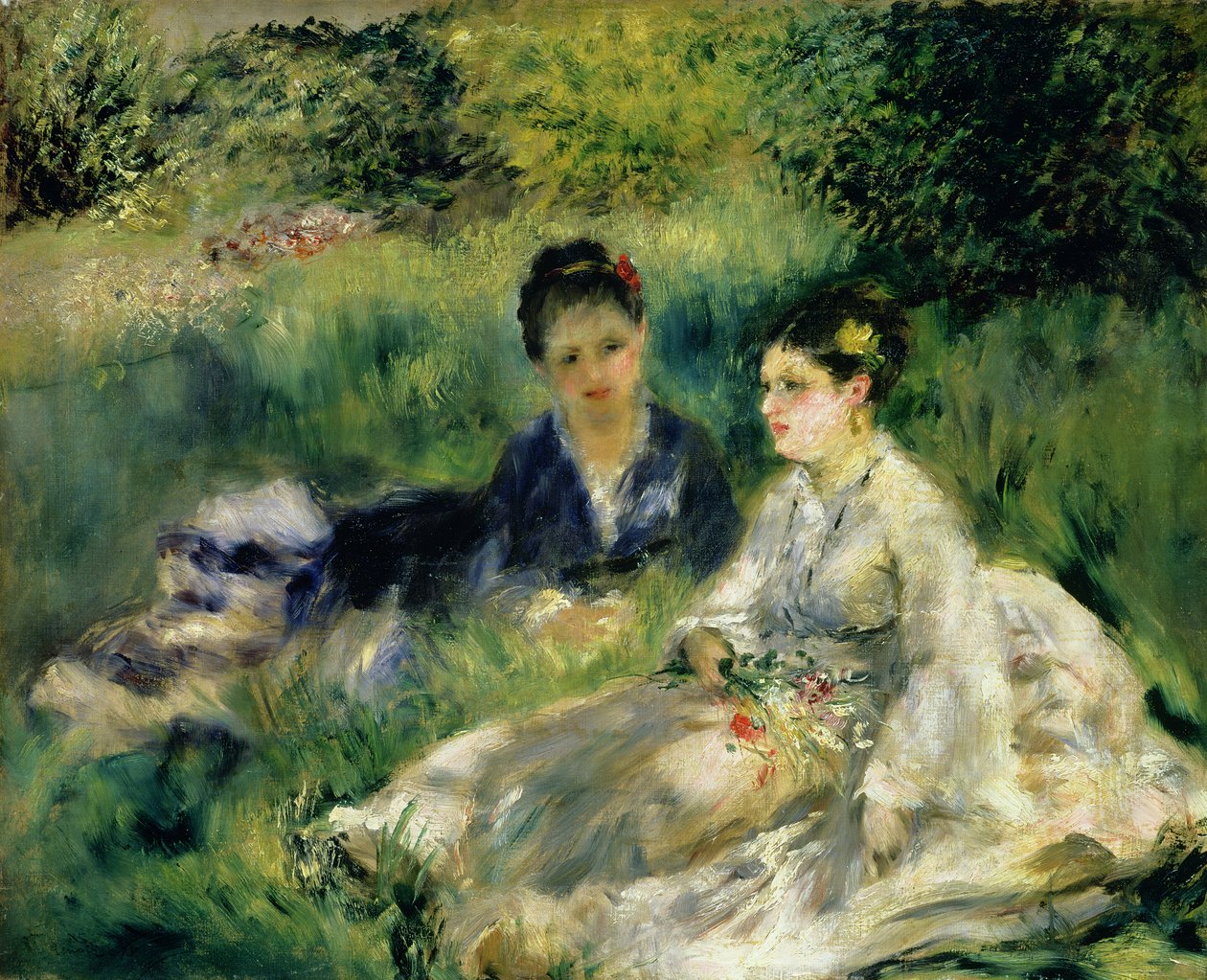 Duas mulheres no parque, 1875 de Pierre Auguste Renoir