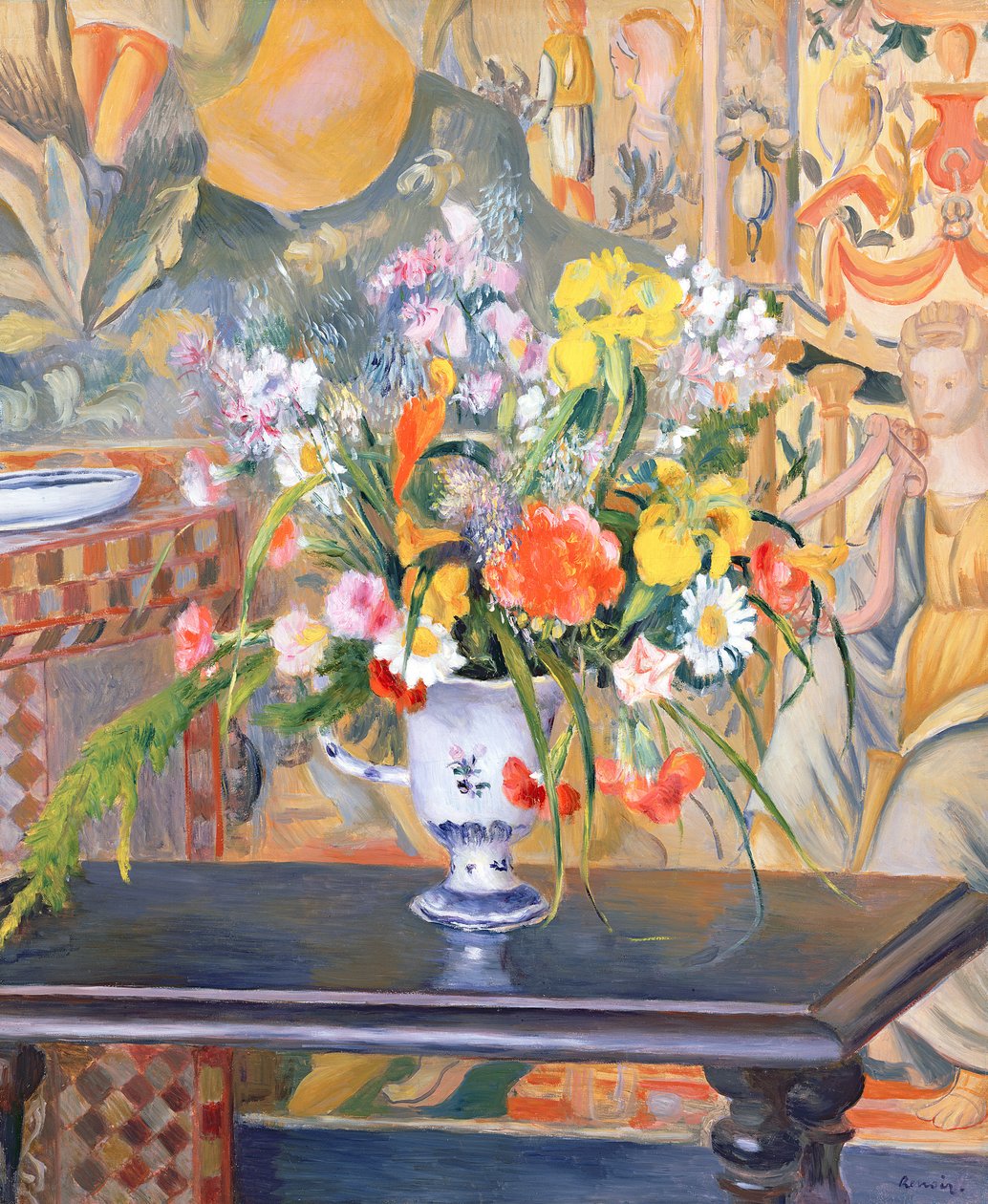 Vaso de Flores, 1885 de Pierre Auguste Renoir
