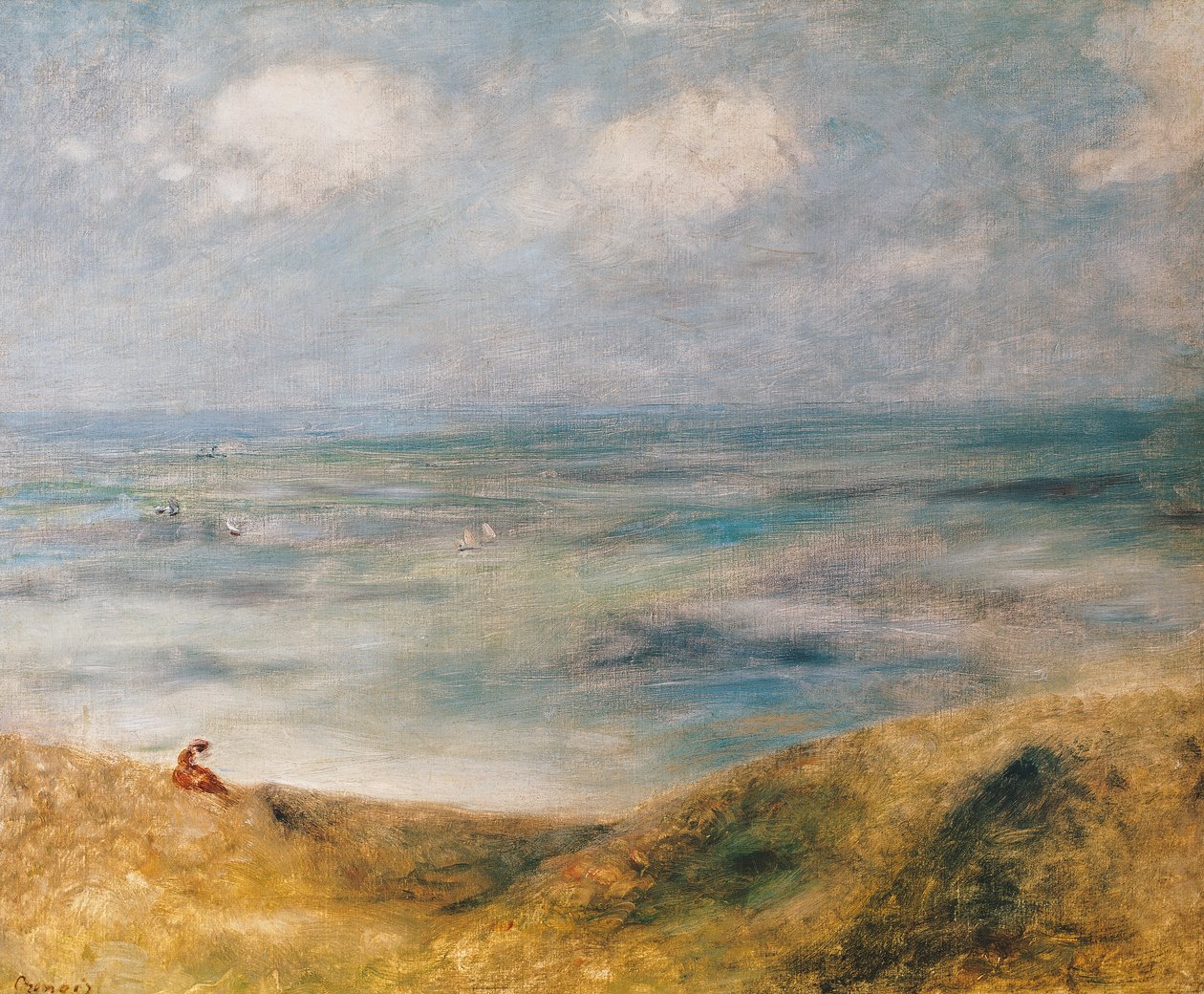 Vista do mar, Guernsey de Pierre Auguste Renoir